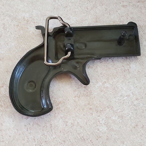 NOT REAL Decorative New belt buckle approximately 3.75". - Picture 4 of 4